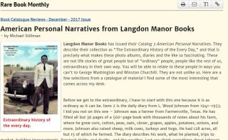 Rare Book Hub Catalog 3 Review