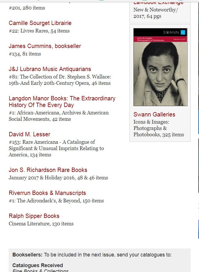 Fine Books and Collections Catalog 1 Inclusion