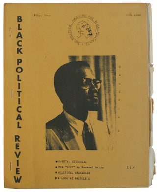 Item #1344 Black Political Review. Vol. 1 No. 1. October 1966. C. Higgins, James Williams, obert
