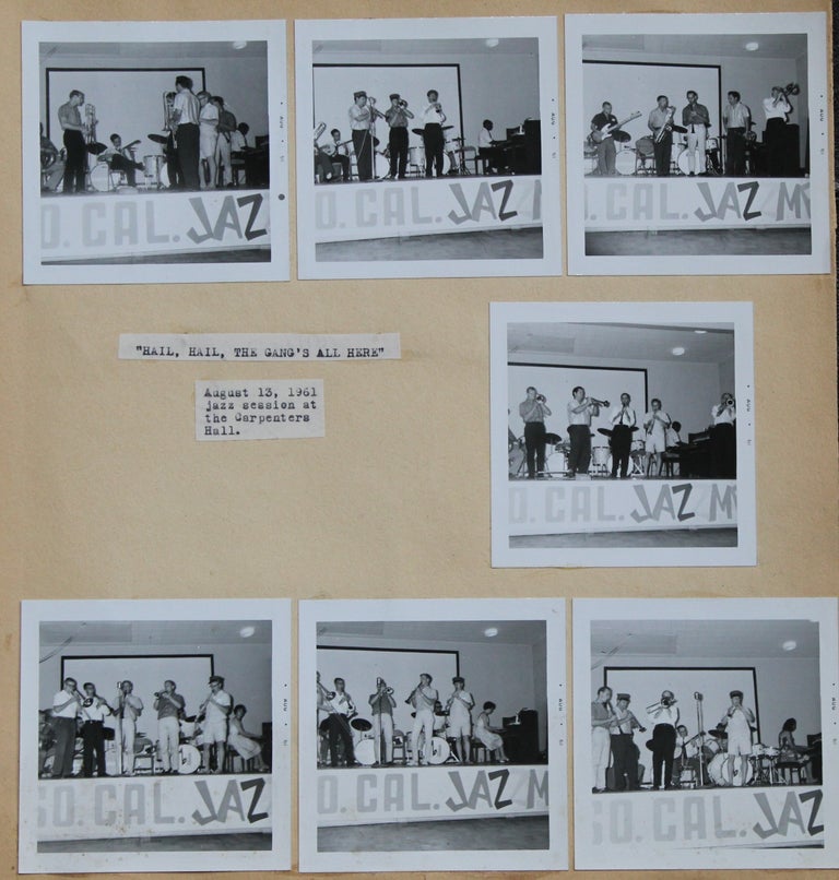 Item #1617 [Jazz][California] Photo Album and Scrapbook of the Kern County Hot Jazz Society.