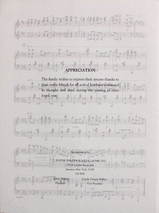 Count Basie Funeral Program