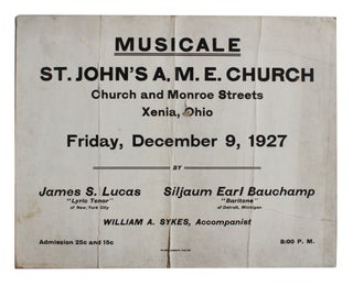 Item #1707 [Broadside for a Church Musical Performance