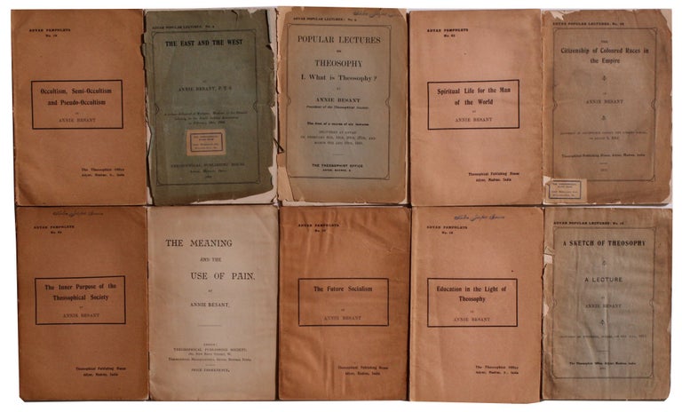 Item #2362 Group of Rare Pamphlets. Annie Besant.