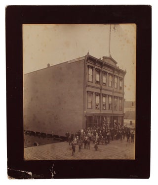 Item #2535 Two Photographs Related to the International Order of Odd Fellows Building Dedication...
