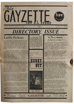 Item #3257 Adz Gayzette. Vol. 1 No. 16 [January 21, 1971