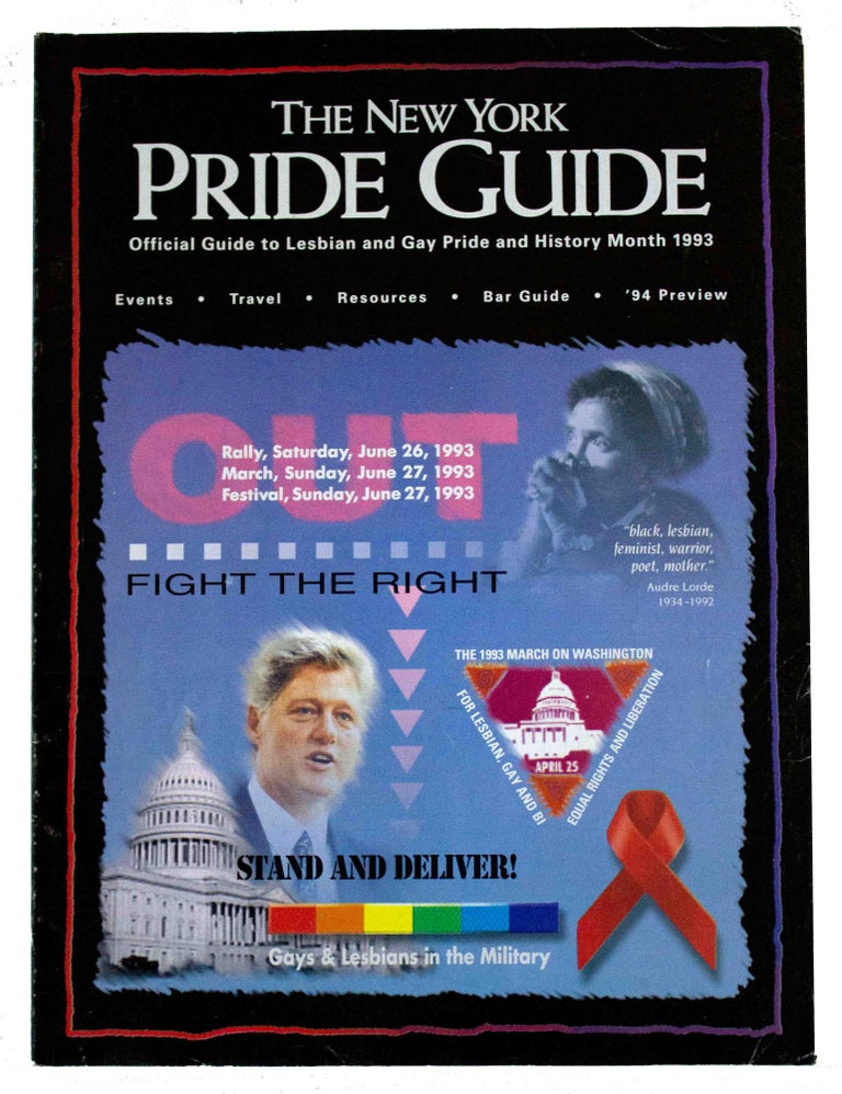Item #3332 New York Pride Guide: The Official Guide to Lesbian & Gay Pride and History Month. [1993 edition]