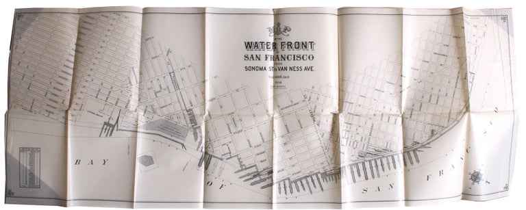 Item #3468 Barker, Ralph. Map of the Waterfront of San Francisco From Sonoma St. to Van Ness Ave.