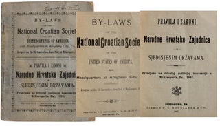 Item #3469 By-Laws of the National Croatian Society of the United States of America with...