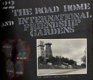 Pair of 1950 Road Trip Travel Photo Albums