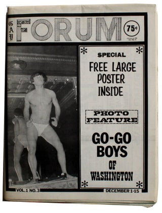 Item #4279 Gay Forum. Vol. 1 No. 3. December 1-15, 1971