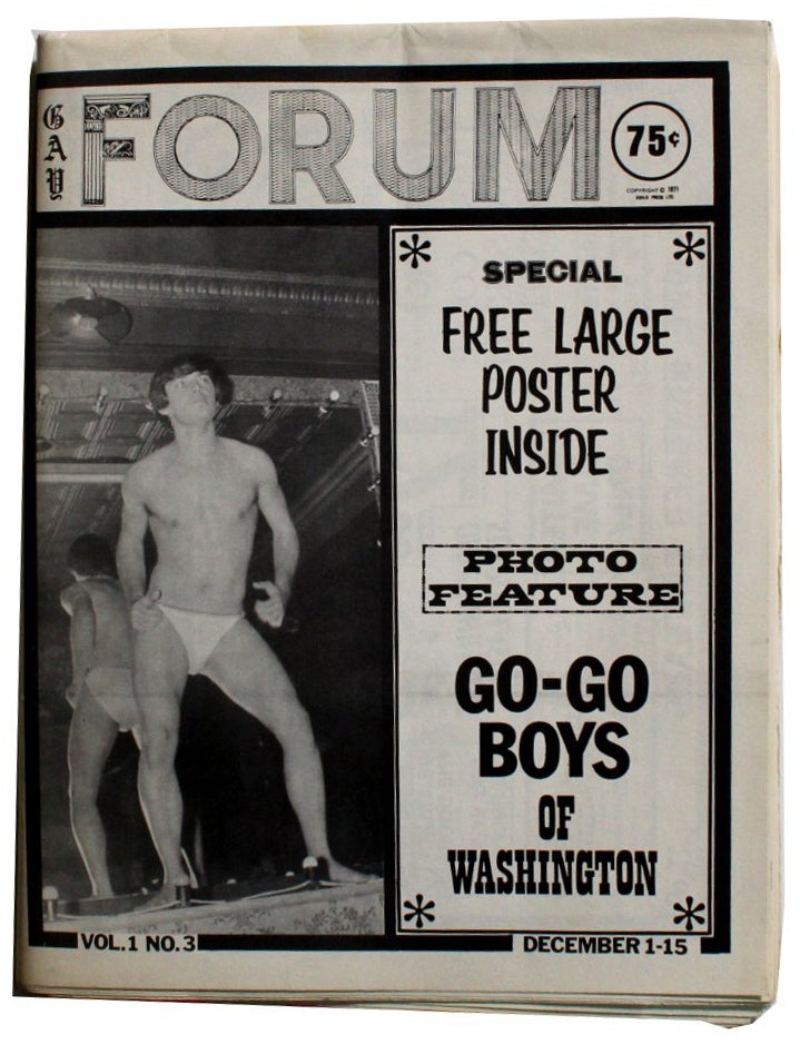 Item #4279 Gay Forum. Vol. 1 No. 3. December 1-15, 1971.