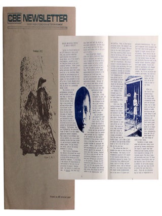 Item #4538 CBE Newsletter [Vol. I, No. 1 (Nov. 1972
