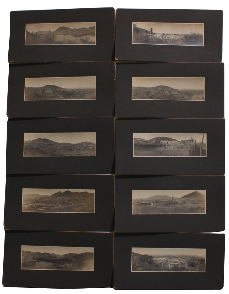 Item #4753 Set of Miniature Panoramic Photographs of Chipiona Mine District.