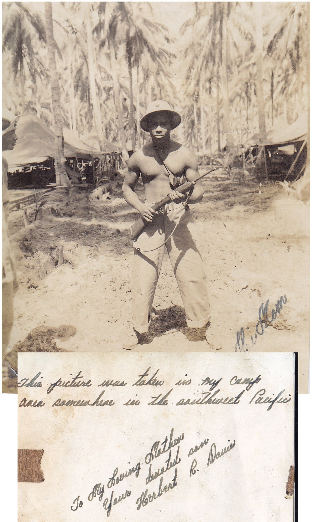 Photo Albums Compiled by African American Marine Who Fought at the Battle of Peleliu. Herbert Davis.