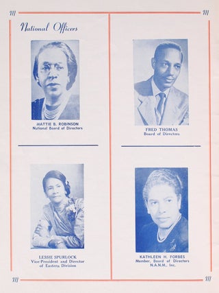 Souvenir Program. National Association of Negro Musicians, Inc. 37th Anniversary.