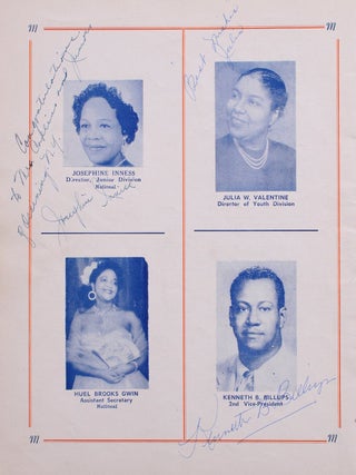 Souvenir Program. National Association of Negro Musicians, Inc. 37th Anniversary.