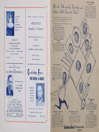 Souvenir Program. National Association of Negro Musicians, Inc. 37th Anniversary.