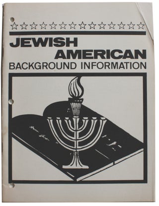 Item #5437 Dependents' Education Multicultural Curriculum Guide Volume 5: Jewish Americans –...