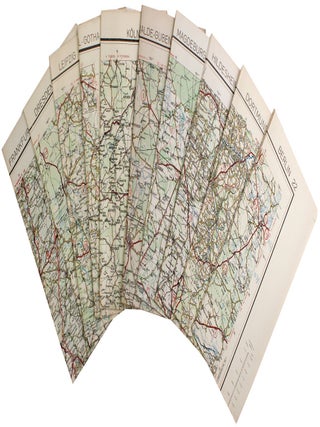World War II Germany Road Maps Lot of 35