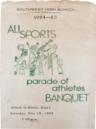 Item #5923 Ty Detmer Southwest High School Ribbons and Program