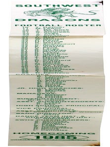 Ty Detmer Southwest High School Ribbons and Program