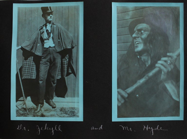 Item #6063 Photo Album Depicting Character Actor and Fowler Brothers Window Displays. Richard H. Sloan.