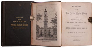 Item #6183 History of the First African Baptist Church, From Its Organization, January 20th,...