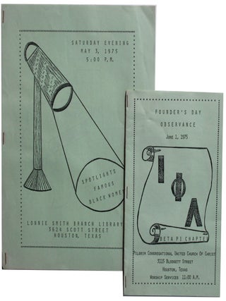 Item #6216 [Three Pieces of Ephemera Related to Iota Phi Lamda