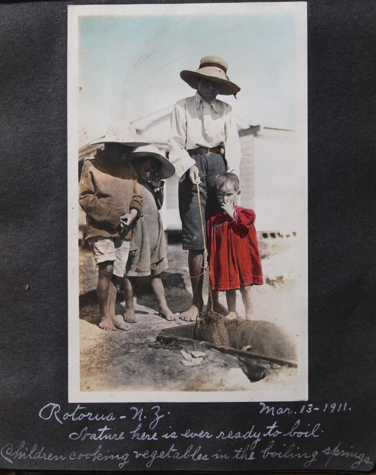 Item #6223 [Album of Hand-Colored Photographs Taken and Captioned by Prolific Postcard Maker]. Nielen, ndries.