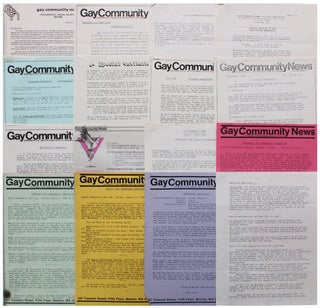 Item #6388 [Collection of Memos and Internal Newsletters of the Gay Community News