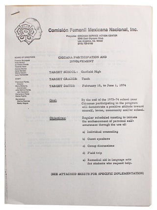 Item #6494 Chicana Participation and Involvement [Caption title