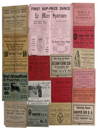 Item #6935 [Collection of Dance Tickets and Song Sheets for Benevolent and Social Clubs