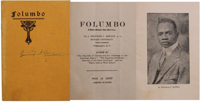 Item #7208 Folumbo: A Native African's Own Life's Story. A. Folumbo I. DeWalt.