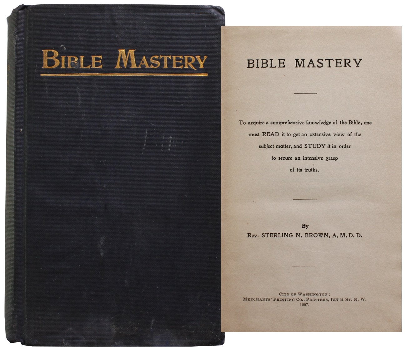 Bible Mastery. Rev. Sterling Brown, elson.
