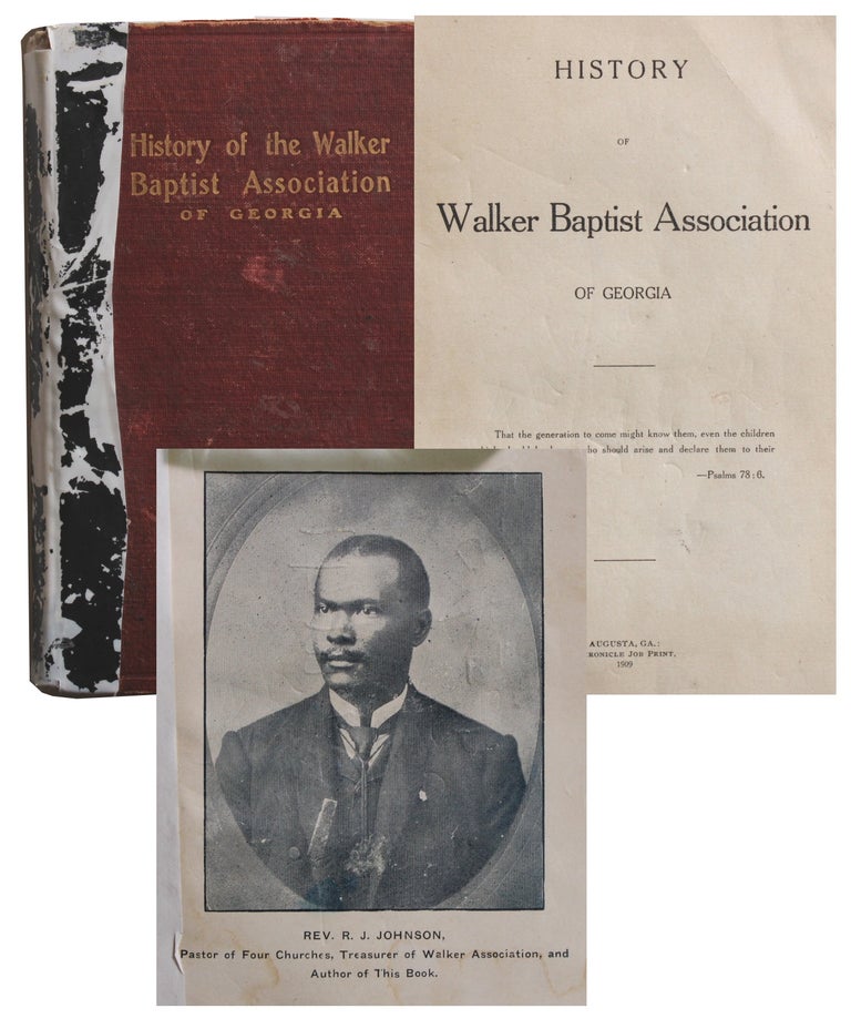 Item #7219 History of Walker Baptist Association of Georgia. J. Johnson, oman.