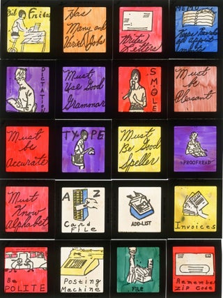 Item #7257 [Set of 20 Training Slides for a “Girl Friday”