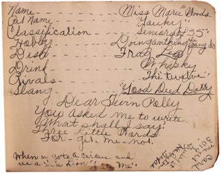 [Autograph Album Compiled by a Young African American Woman.]