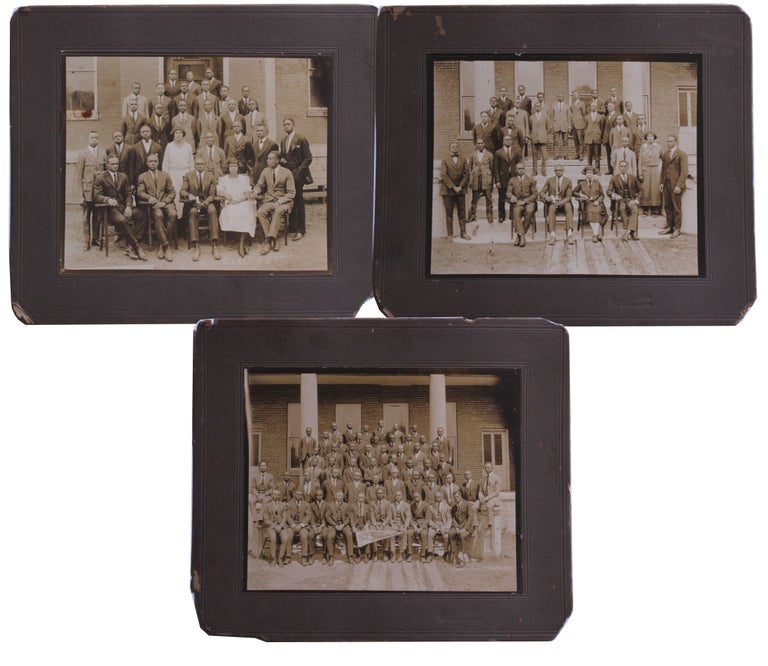 Item #7316 [Three Group Photographs of Students at Meharry Medical College]. George H. Anderson.
