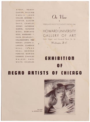Item #7821 MacLeish, Norman. Exhibition of Negro Artists of Chicago [Caption title