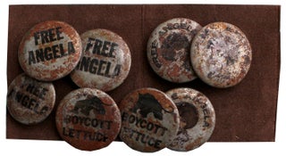 Item #7996 Group of Black Panther Party Protest Pins from the BPP Detroit Office