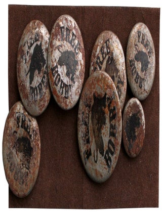 Group of Black Panther Party Protest Pins from the BPP Detroit Office