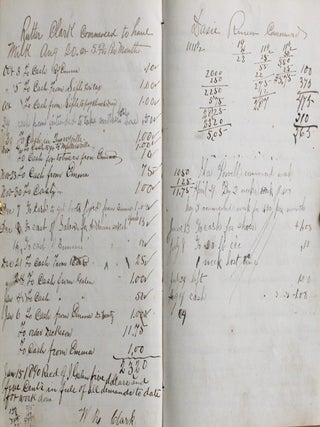 Manuscript School & Ledger Book Lancaster Quarreyville Pennsylvania