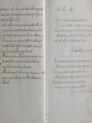 Manuscript School & Ledger Book Lancaster Quarreyville Pennsylvania