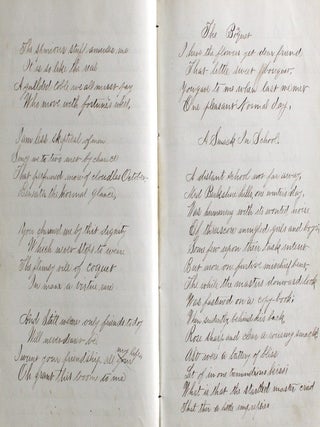 Manuscript School & Ledger Book Lancaster Quarreyville Pennsylvania