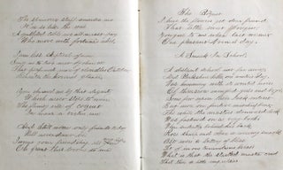 Manuscript School & Ledger Book Lancaster Quarreyville Pennsylvania