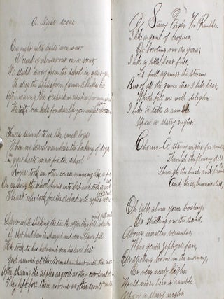 Manuscript School & Ledger Book Lancaster Quarreyville Pennsylvania