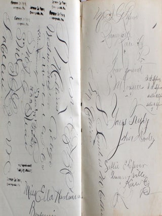 Manuscript School & Ledger Book Lancaster Quarreyville Pennsylvania