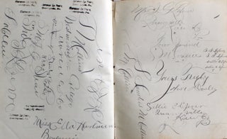 Manuscript School & Ledger Book Lancaster Quarreyville Pennsylvania