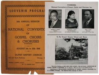 Item #8087 Souvenir Program 14th Annual Session of National Convention of Gospel Choirs &...