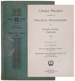 Item #8107 Choice Recipes Compiled By Practical Housekeepers of Sonoma County, California